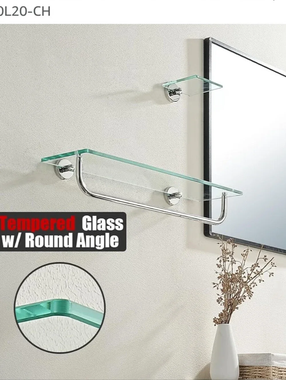 JQK Bathroom Towel Bar in Stainless Steel Finish